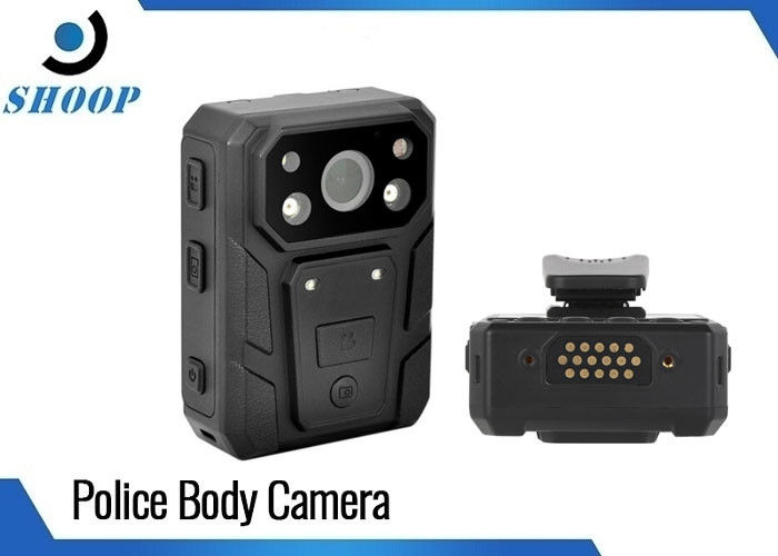 यूएसबी 2.0 1296पी 4000mAh 5MP CMOS नाइट विजन पुलिस बॉडी कैमरे जीपीएस के साथ